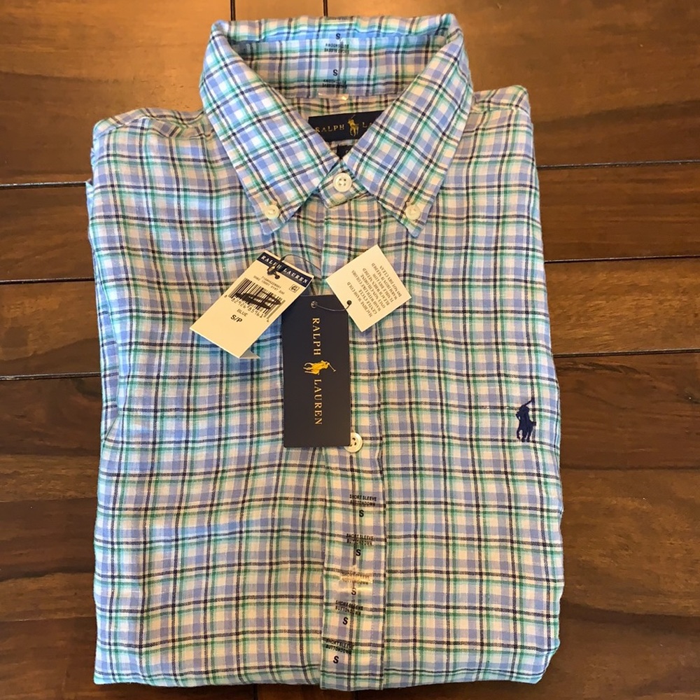 Lauren Ralph Lauren no iron half sleeve shirt